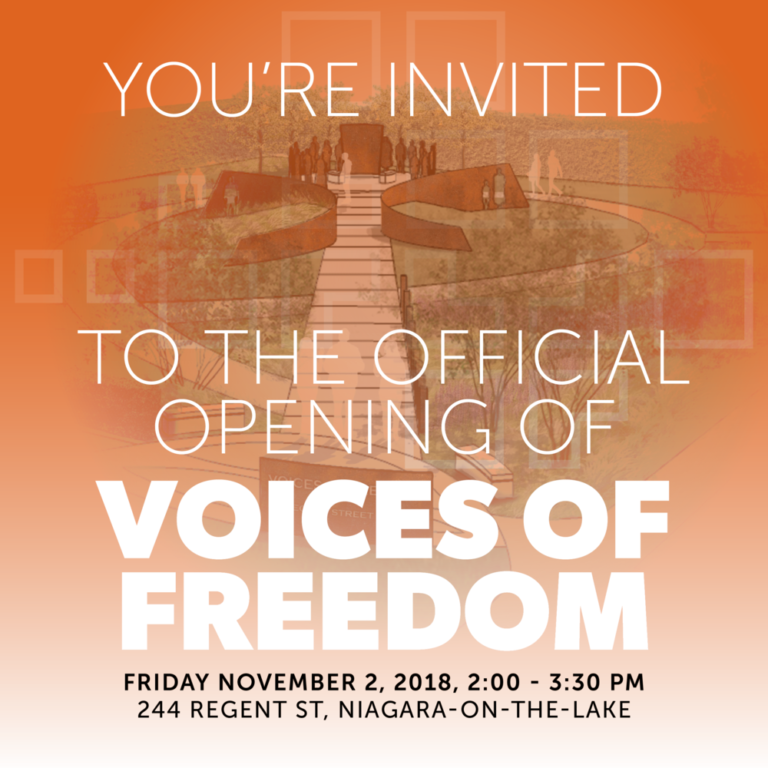 Voices of Freedom Park Official Opening STAY NiagaraontheLake