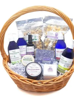 Gift basket of NEOB products